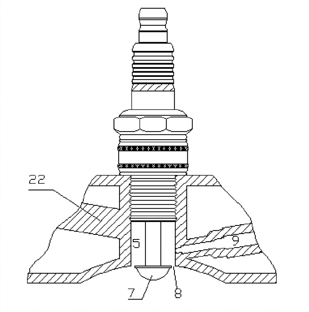 Direct injection system in engine cavity