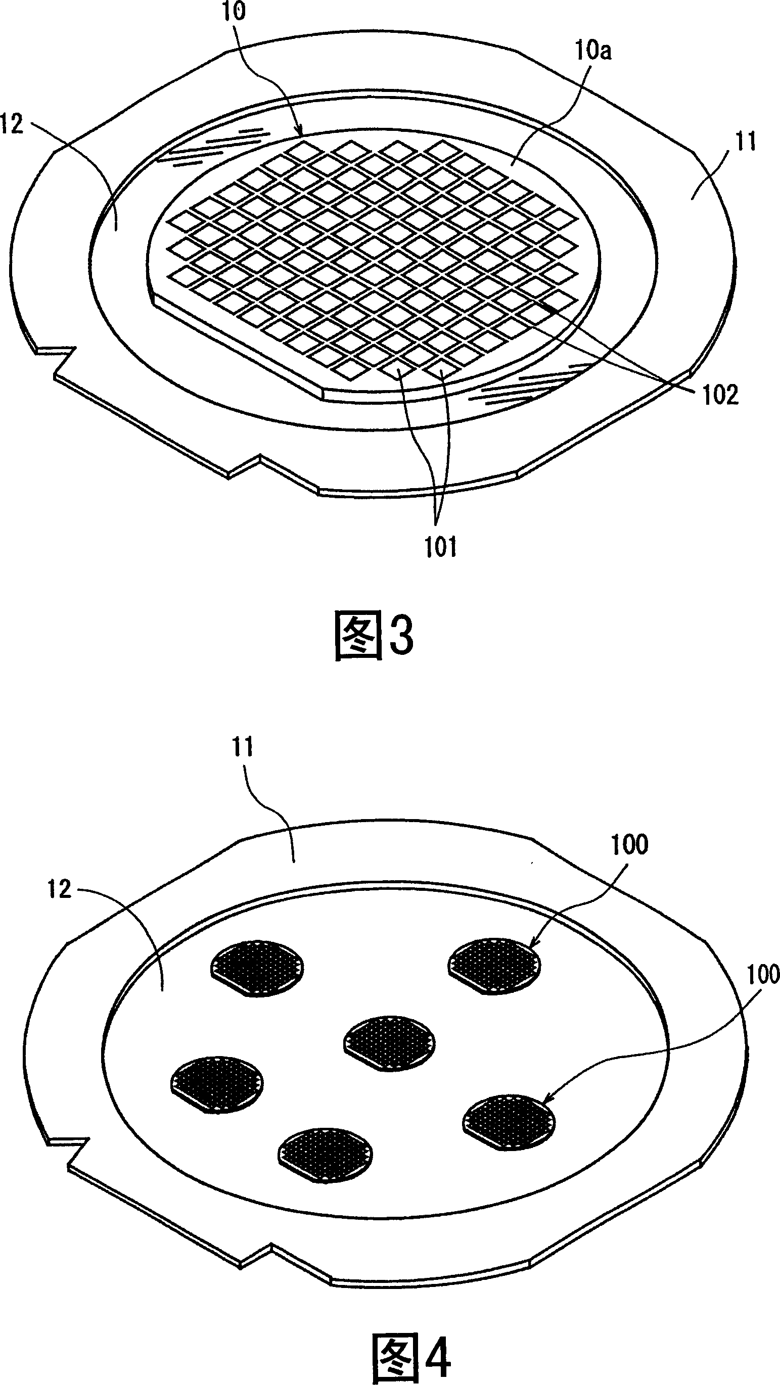 Wafer laser processing method and laser processing device