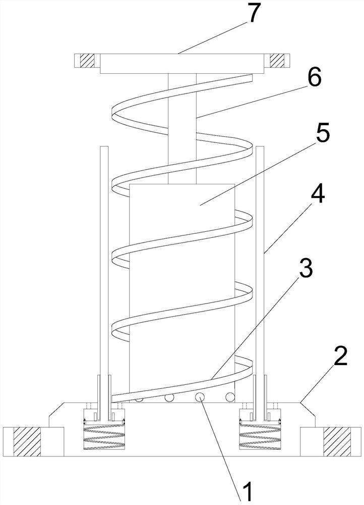 A pneumatic supercharged automobile shock-absorbing air-cooling device