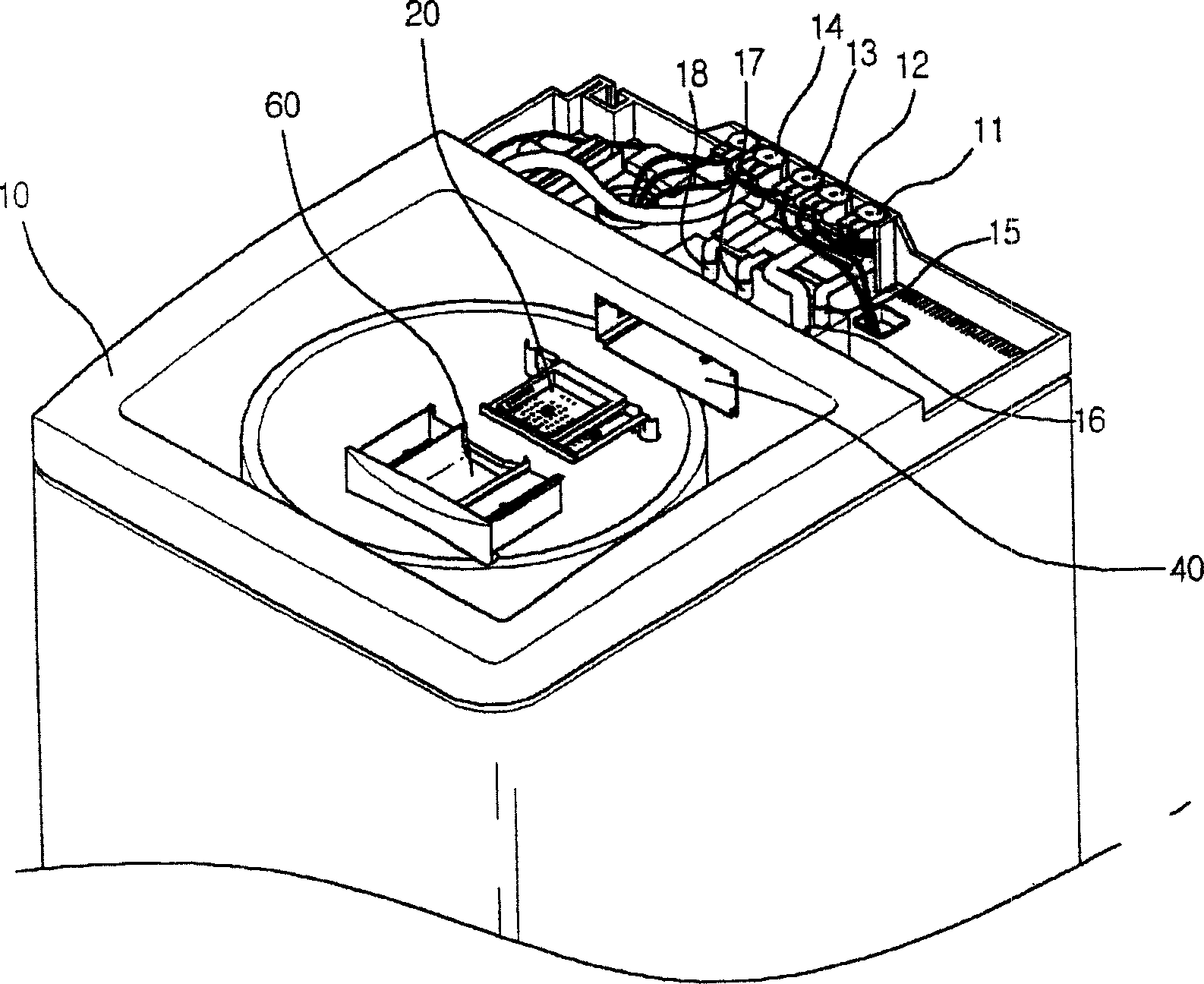 Detergent injection device for washing machine