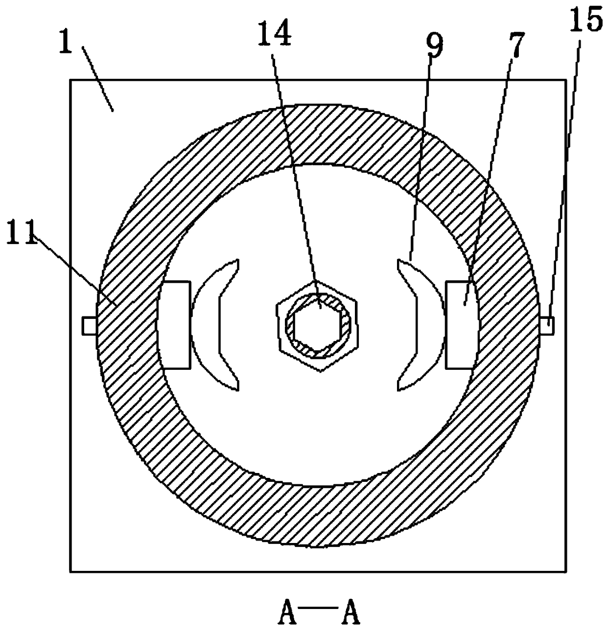 Discarded bolt and nut splitting device for building, and using method