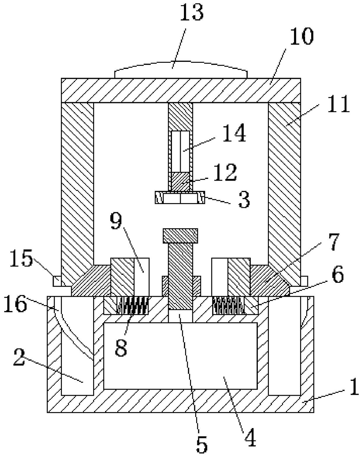 Discarded bolt and nut splitting device for building, and using method