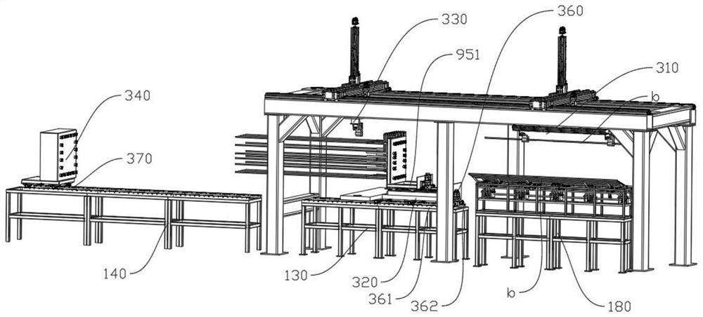 Longitudinal bar feeding assembly