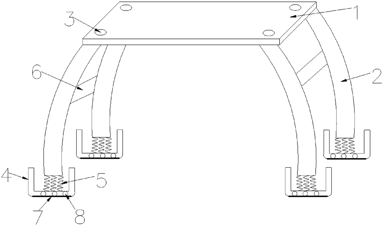 Stable control device of unmanned aerial vehicle frame