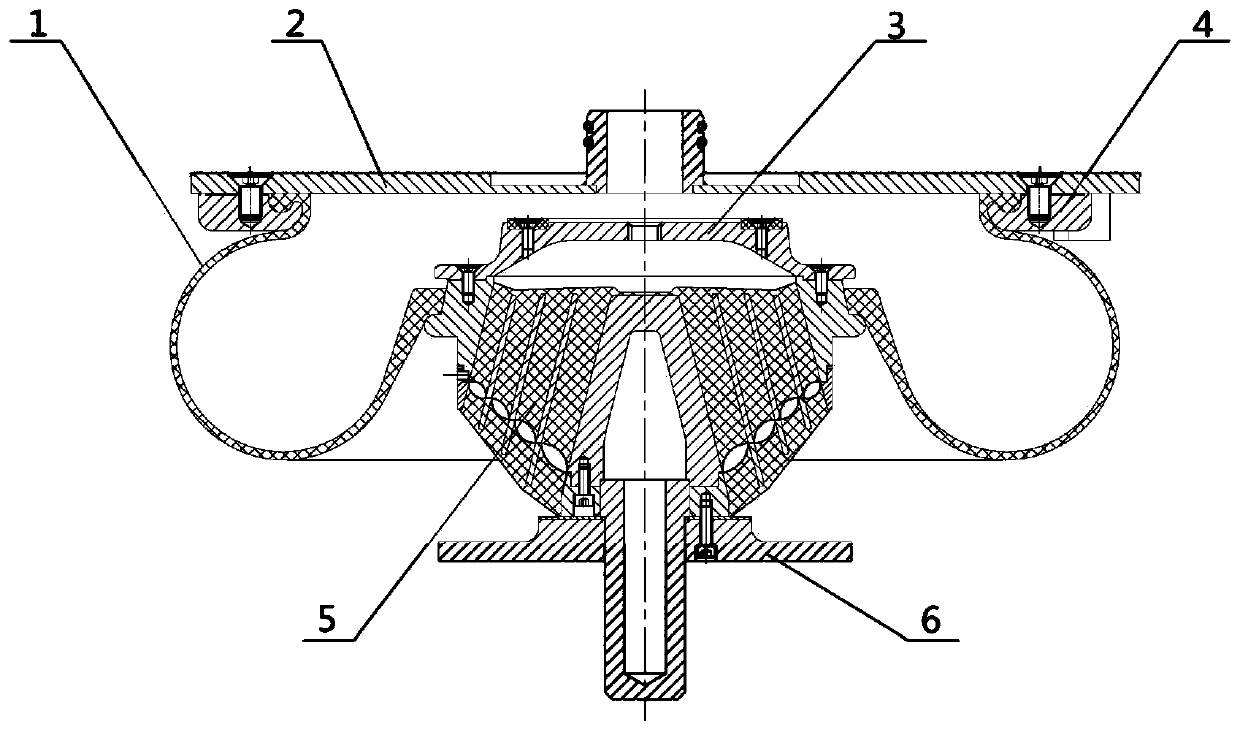 Double-layer rubber spring and air spring using double-layer rubber spring