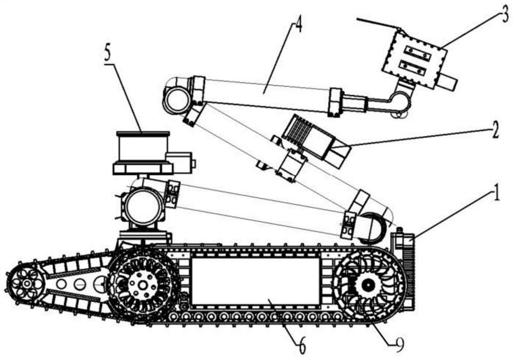 Positive pressure type crawler-type full-autonomous inspection robot