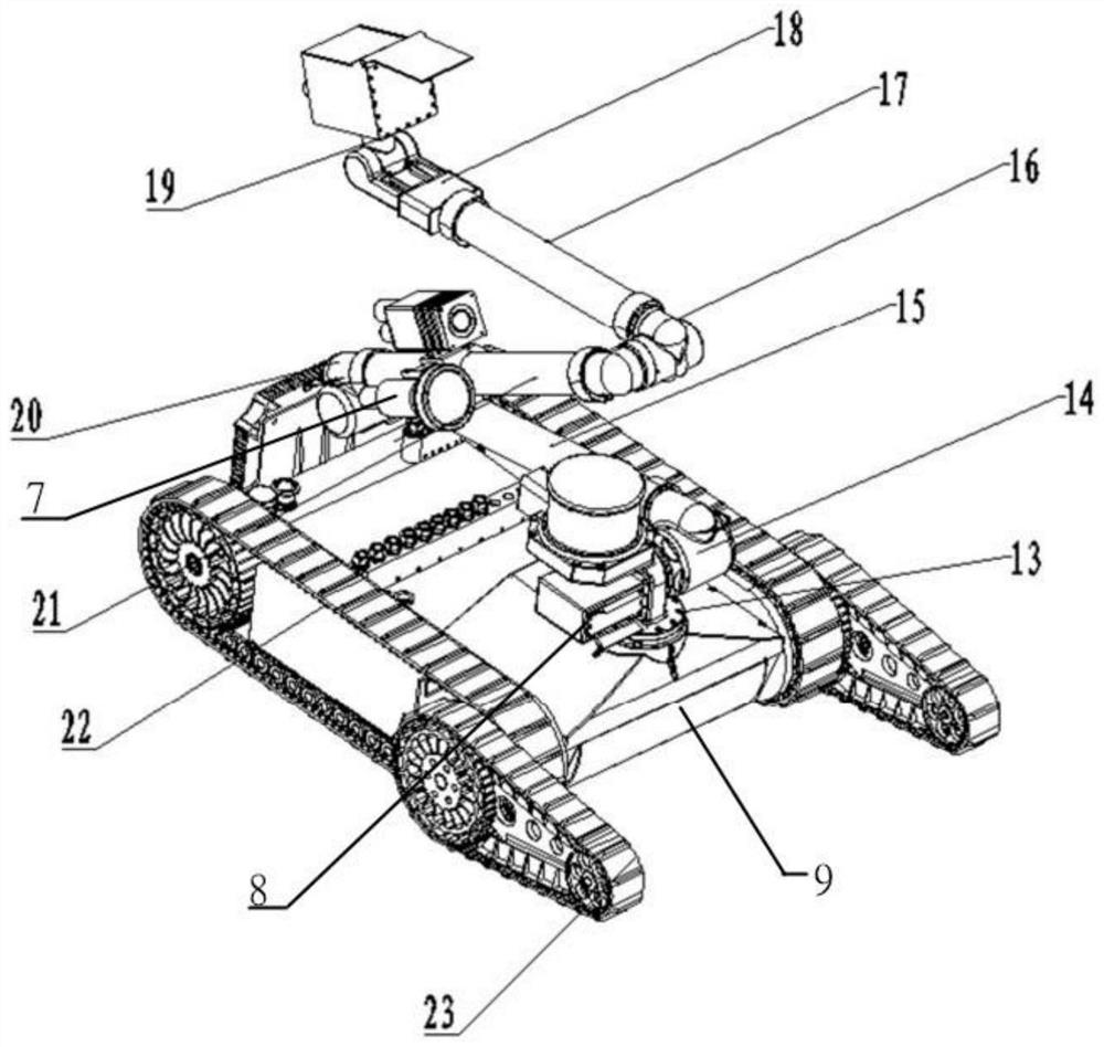 Positive pressure type crawler-type full-autonomous inspection robot