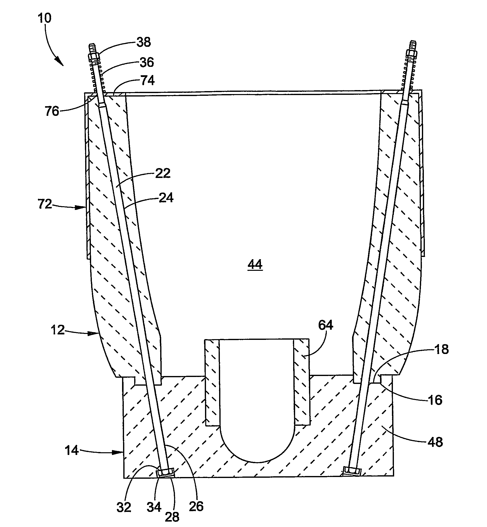 Metal scrap submergence apparatus