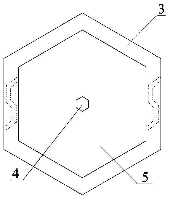 Hexagonal interlocked electrode three-dimensional silicon detector