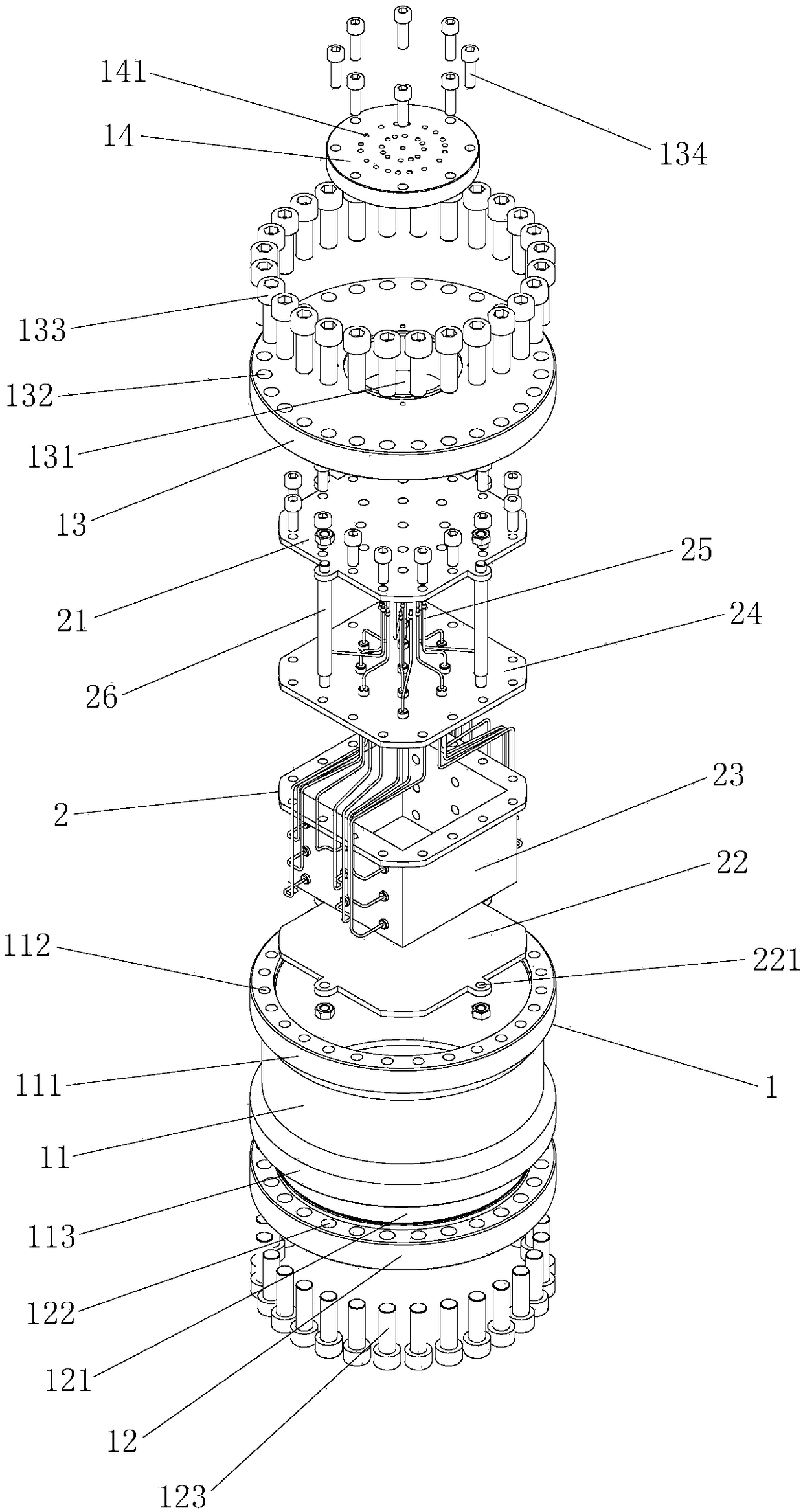 Multifunctional three-dimensional flowing simulation sealing device