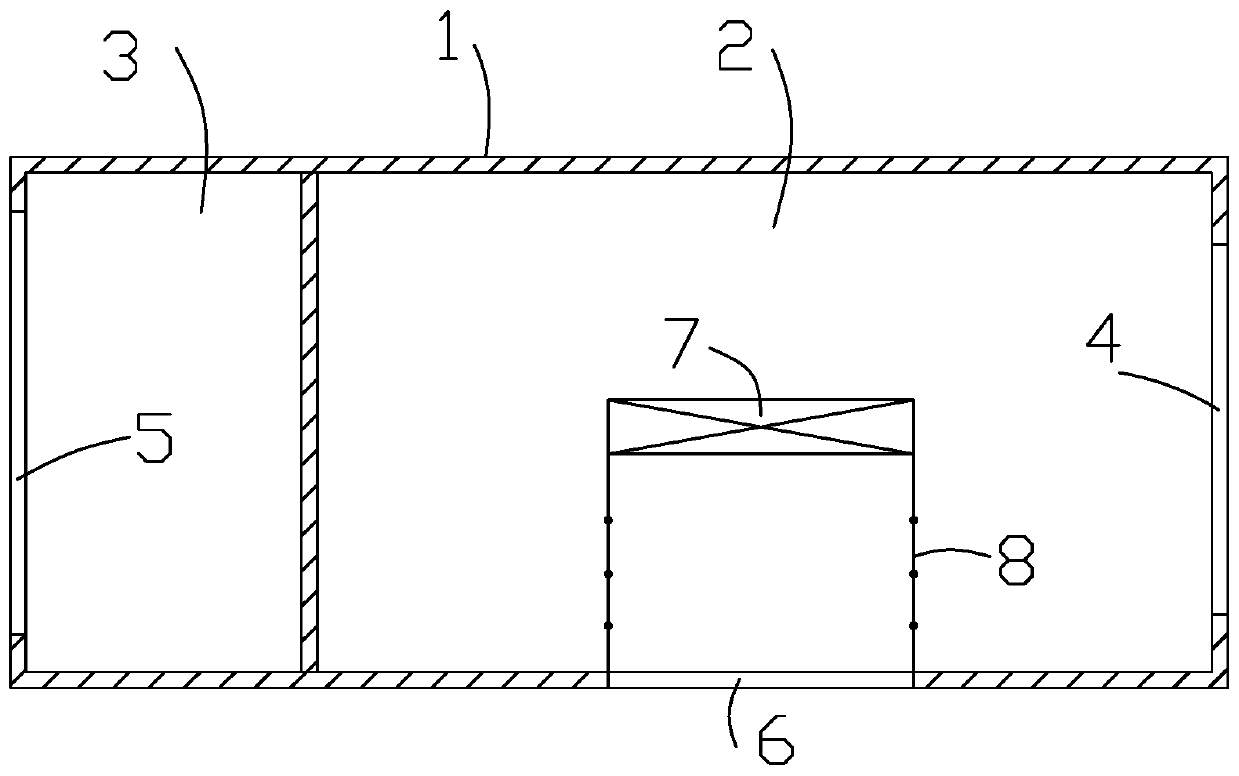 Movable type fruit and vegetable air conditioning storehouse