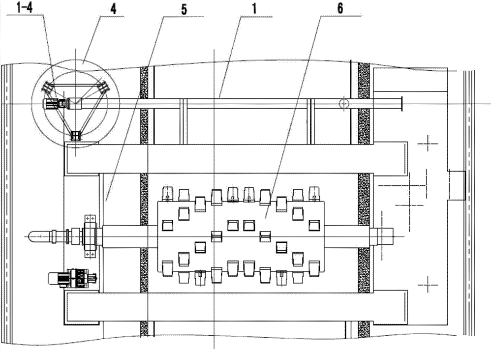 Molten steel slag rolling modification treatment device and method