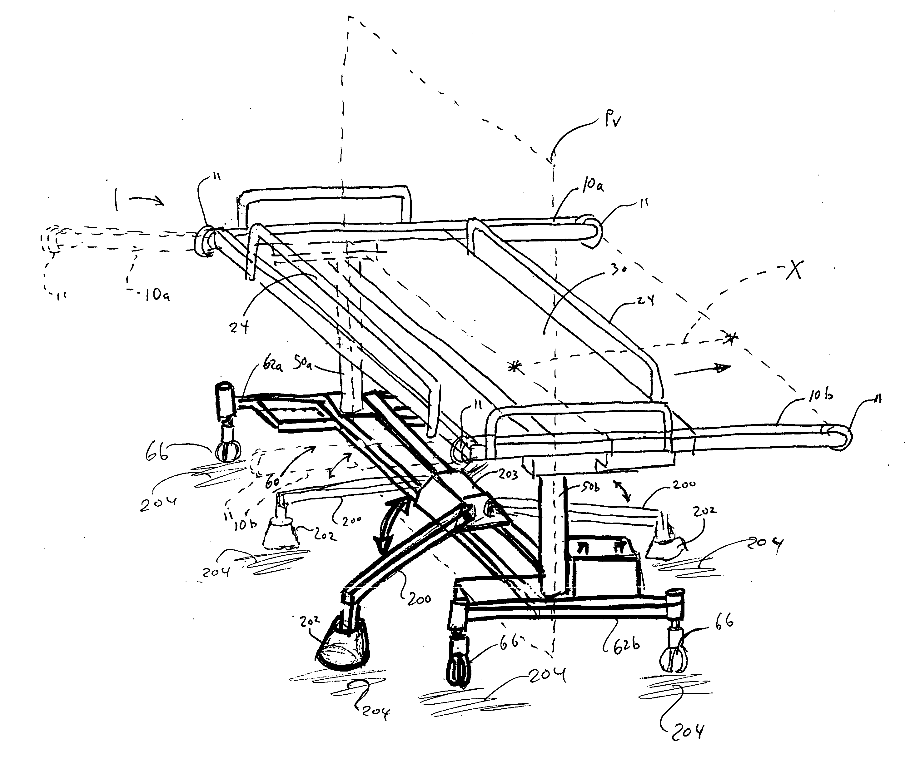 Patient transfer and transport bed