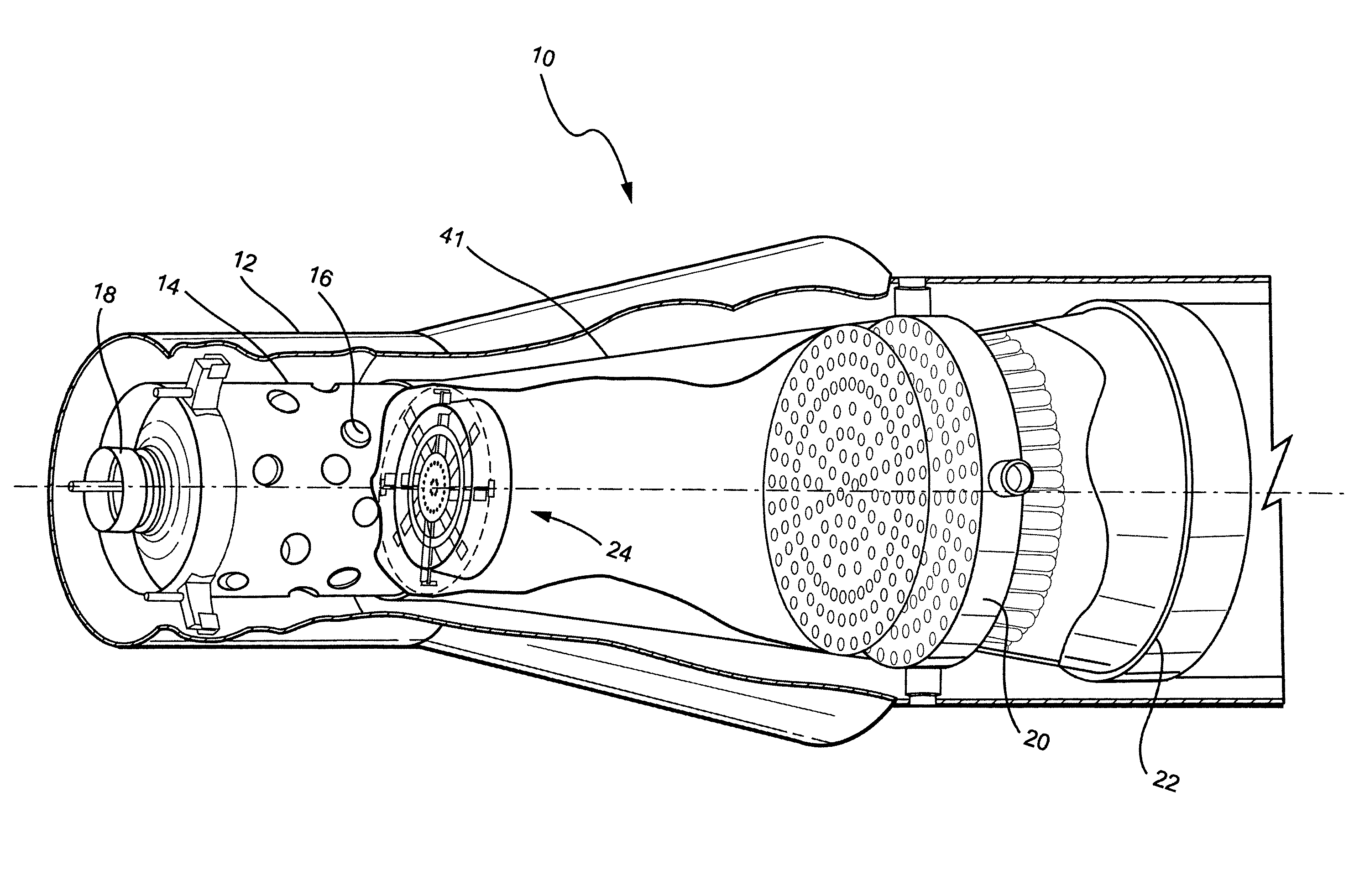 Flow controller for gas turbine combustors