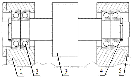 Dynamic measurement method for radial stiffness and axial stiffness of bearing