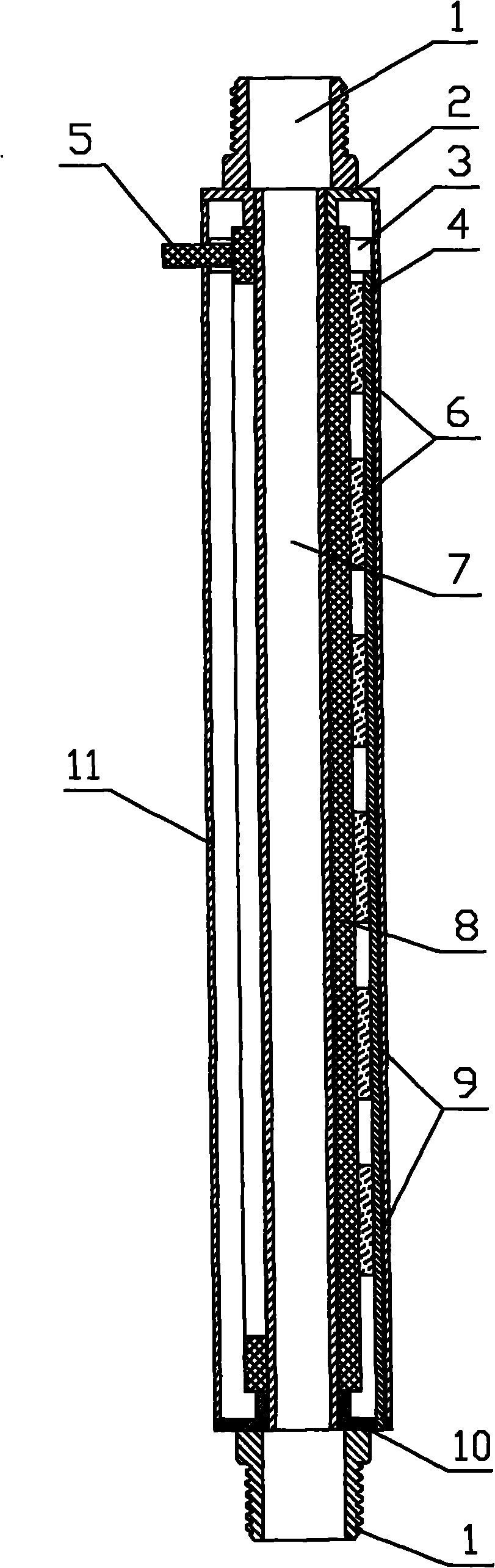 Method for removing iron by magnetizing fluid and device thereof