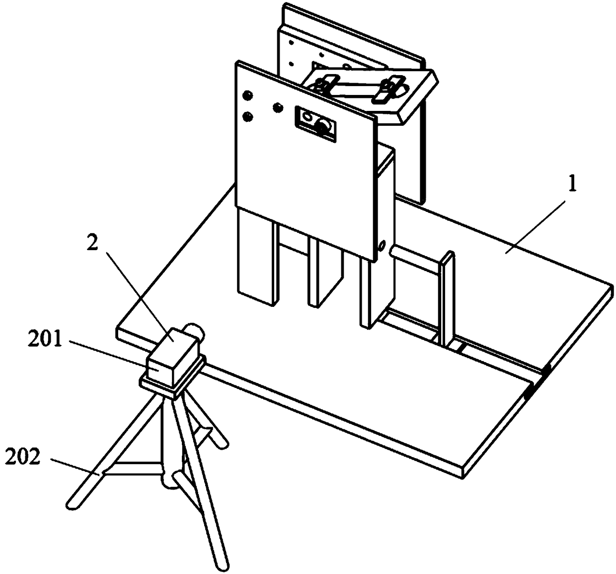 Tension spring type small particle impact experiment device