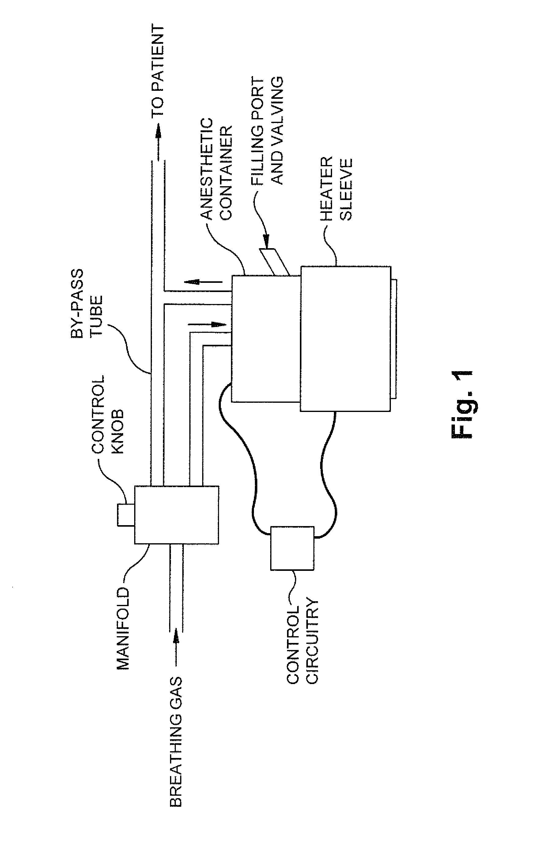 Inhalation anesthetic vaporizer