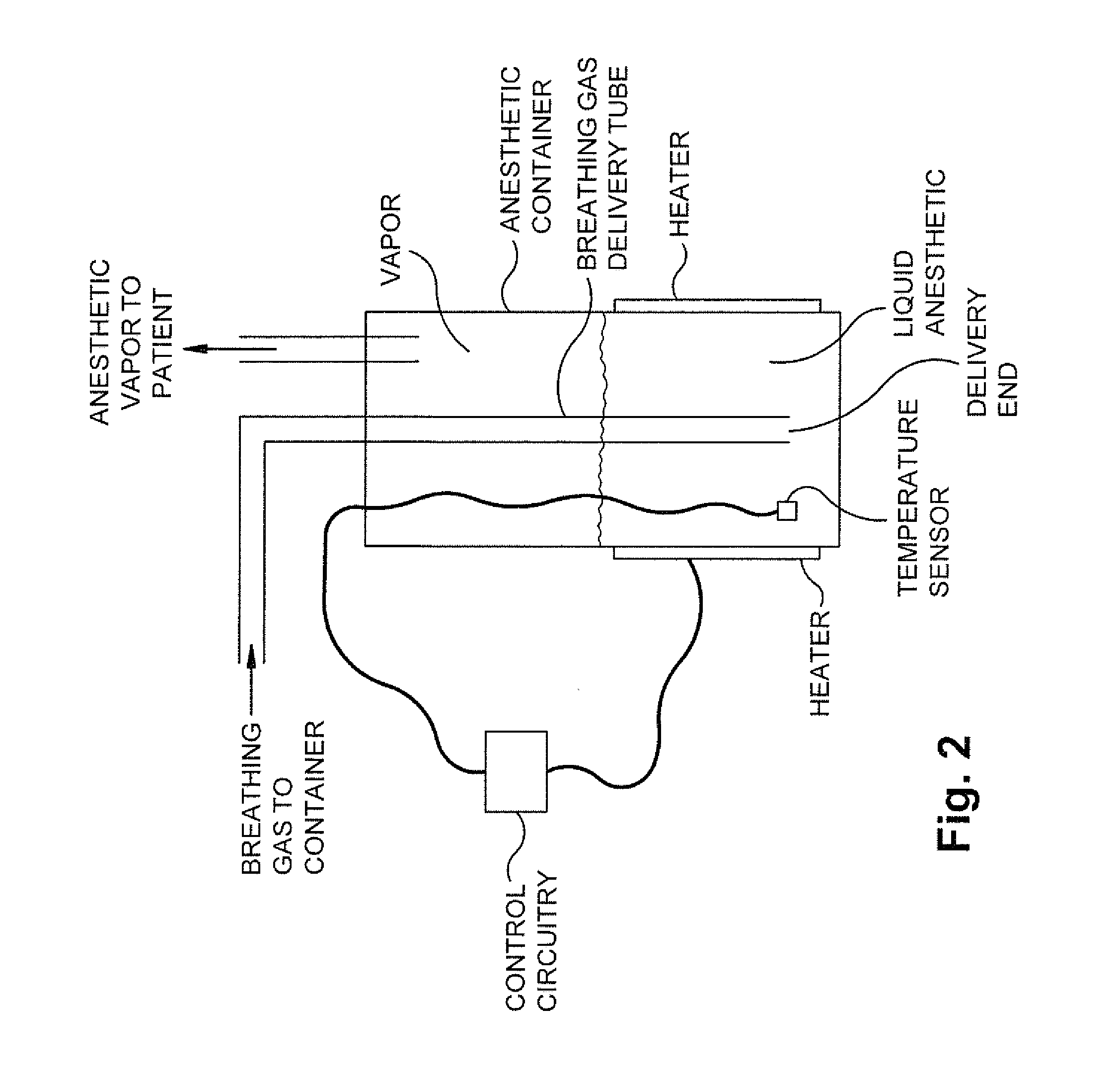 Inhalation anesthetic vaporizer