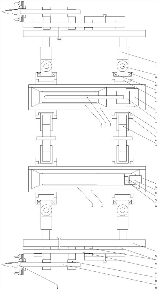 A self-righting cast-in-situ pile swinging device