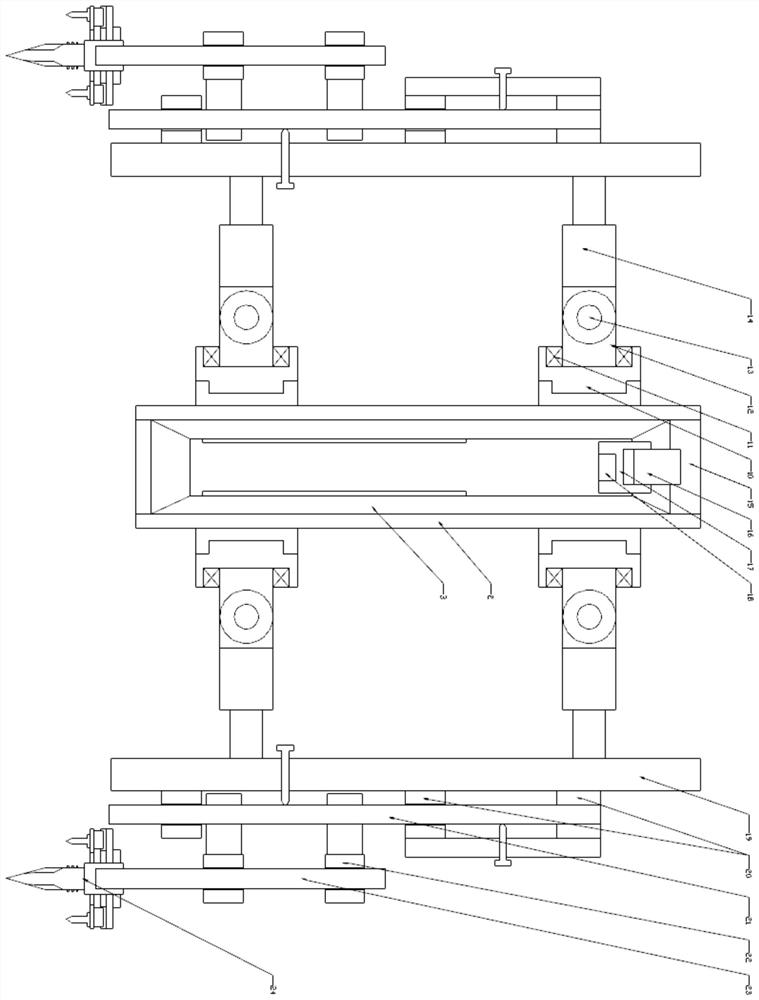 A self-righting cast-in-situ pile swinging device