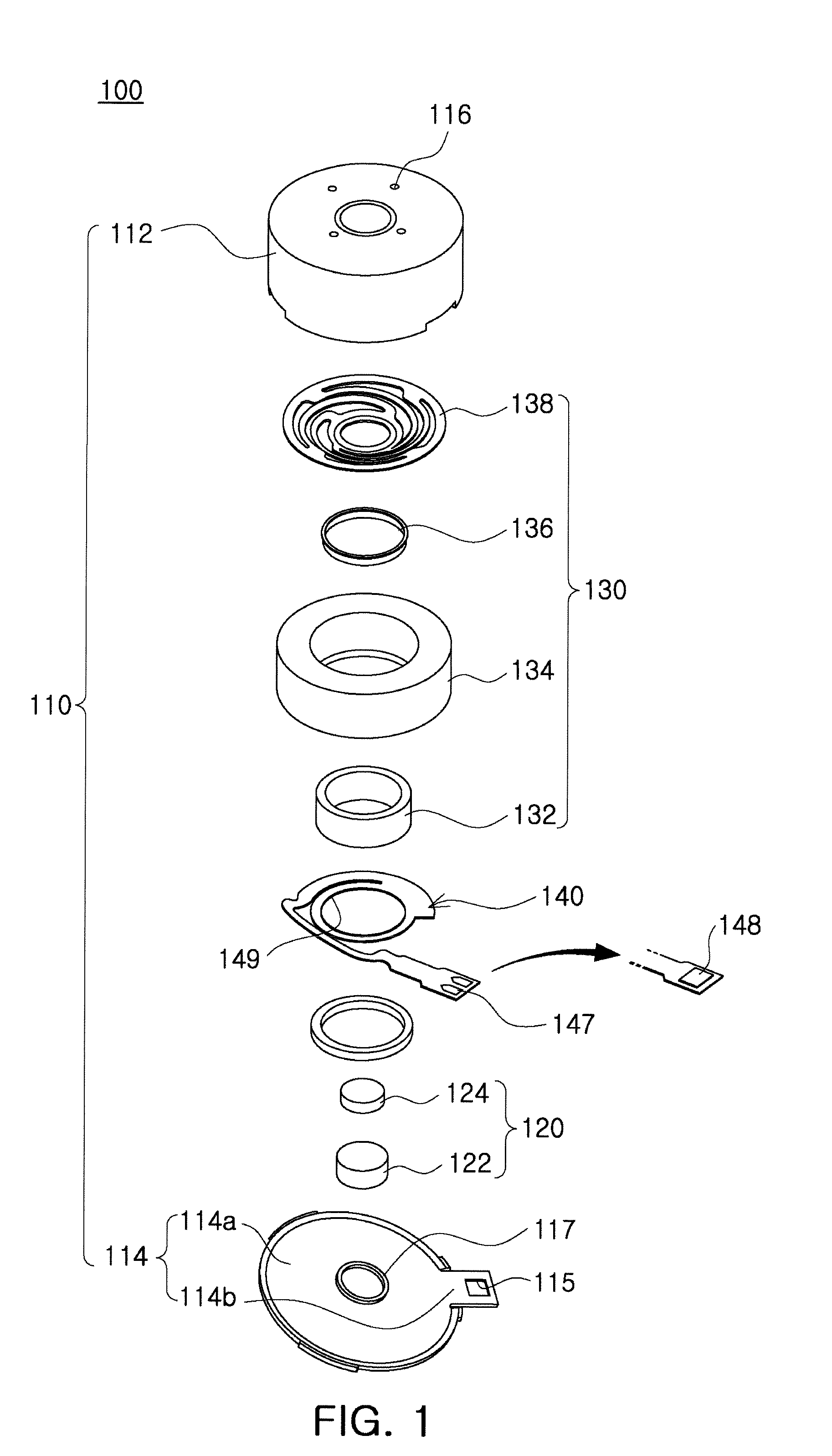 Linear vibrator having exposure hole or groove in the cover