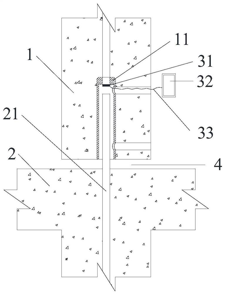 Real-time monitoring method for grouting construction compactness of steel bar sleeve