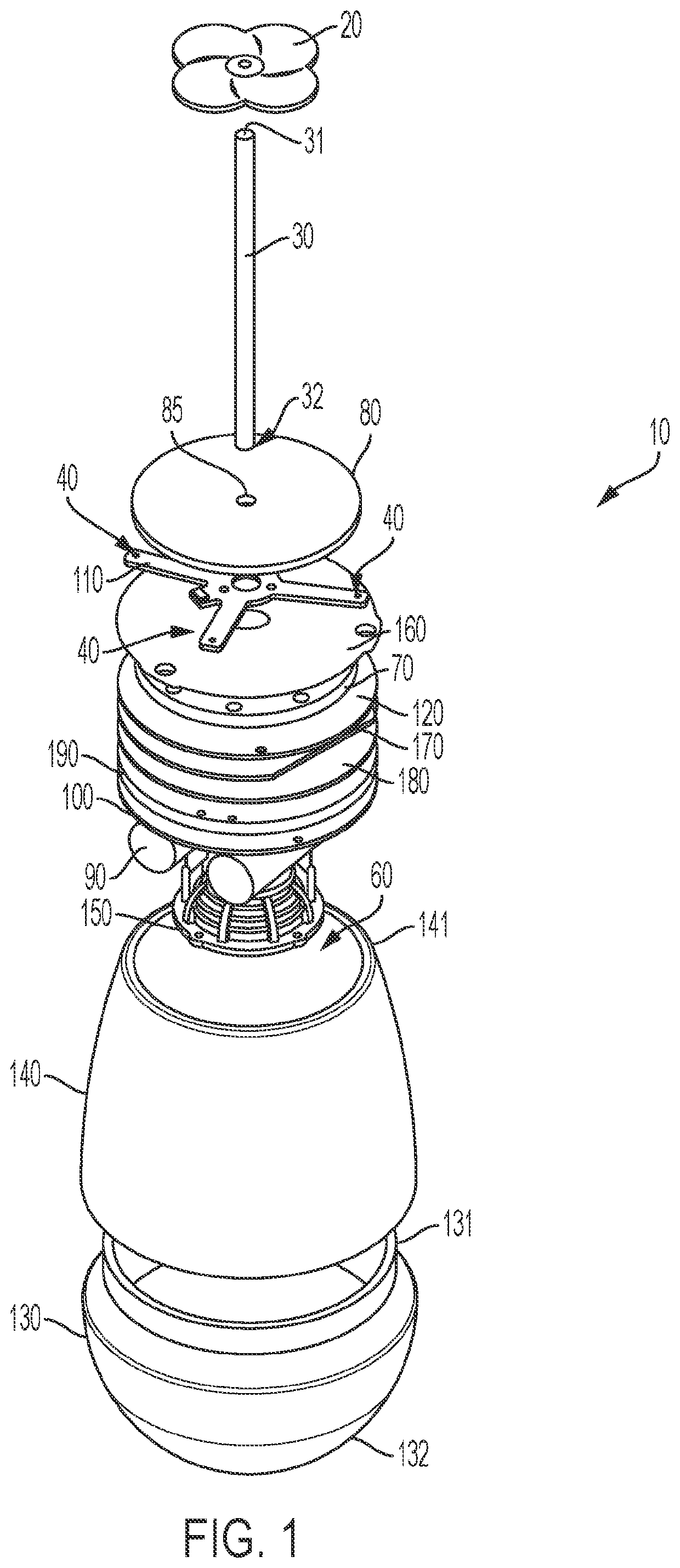 Rotatable form shadow casting device