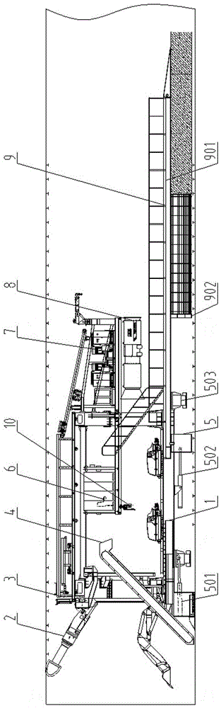 Tunneling machine by new Austrian tunneling method