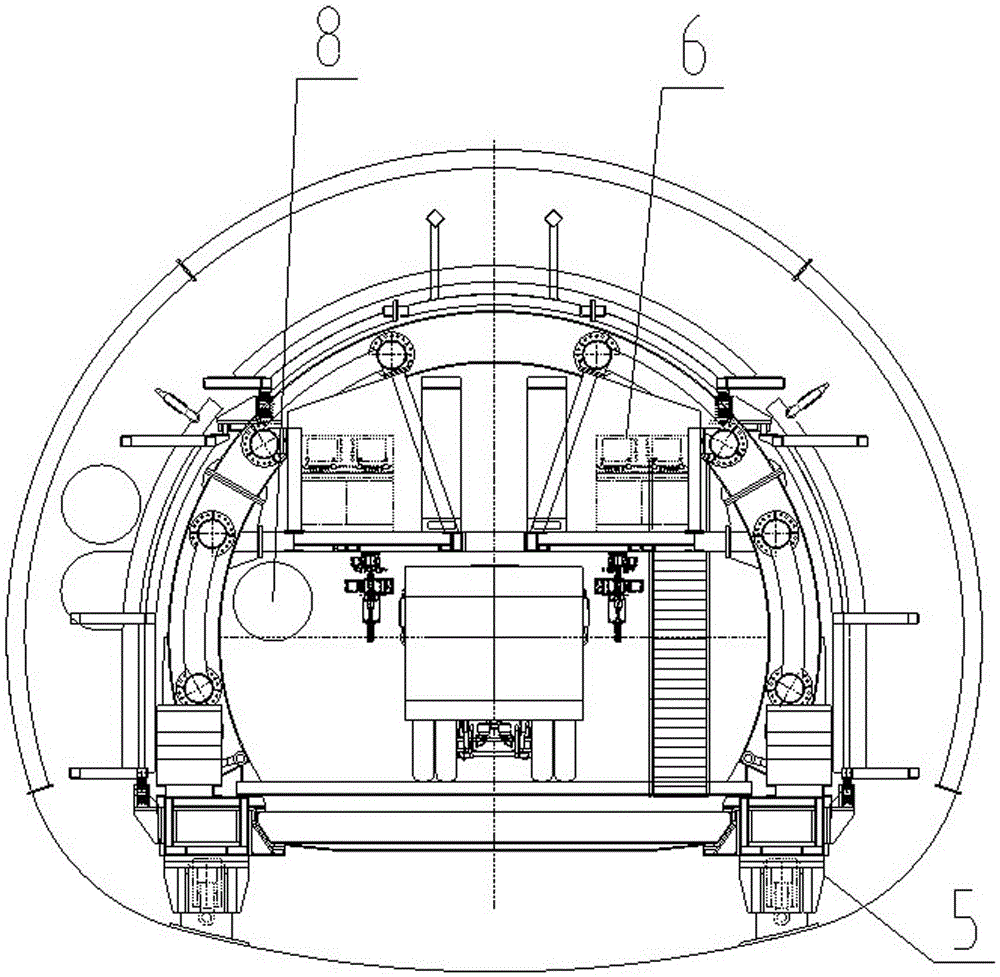 Tunneling machine by new Austrian tunneling method