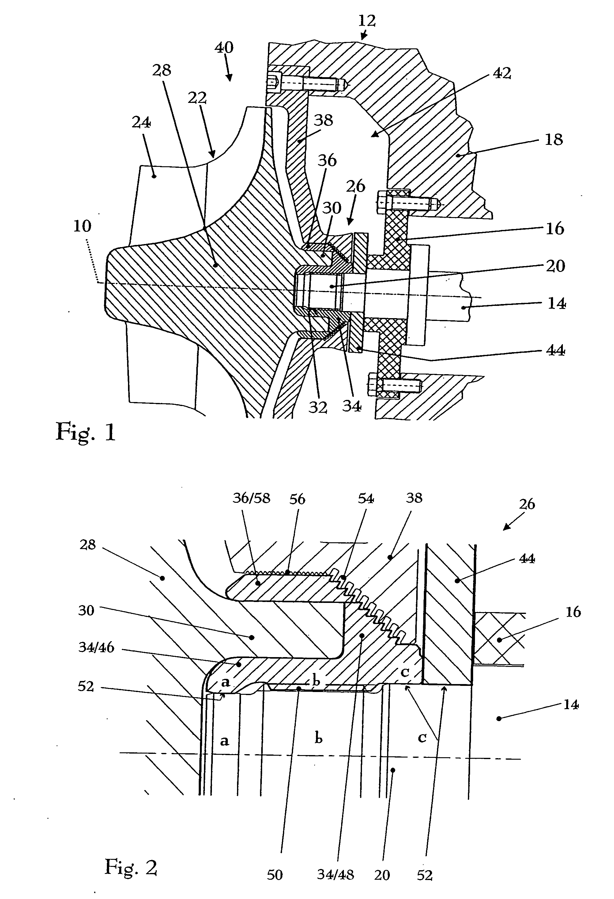 Device for fixing a rotor on a shaft