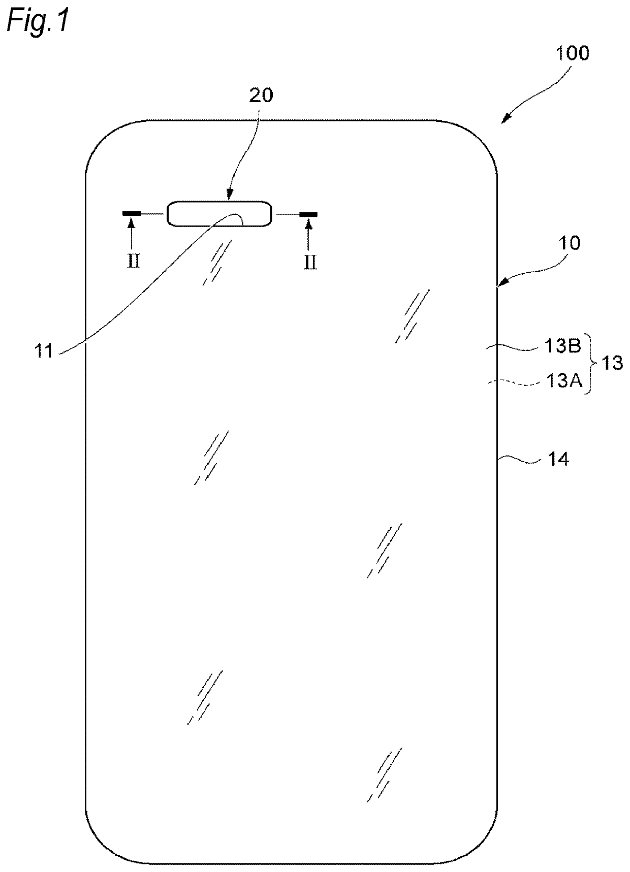 Protective member and communication terminal device including the same