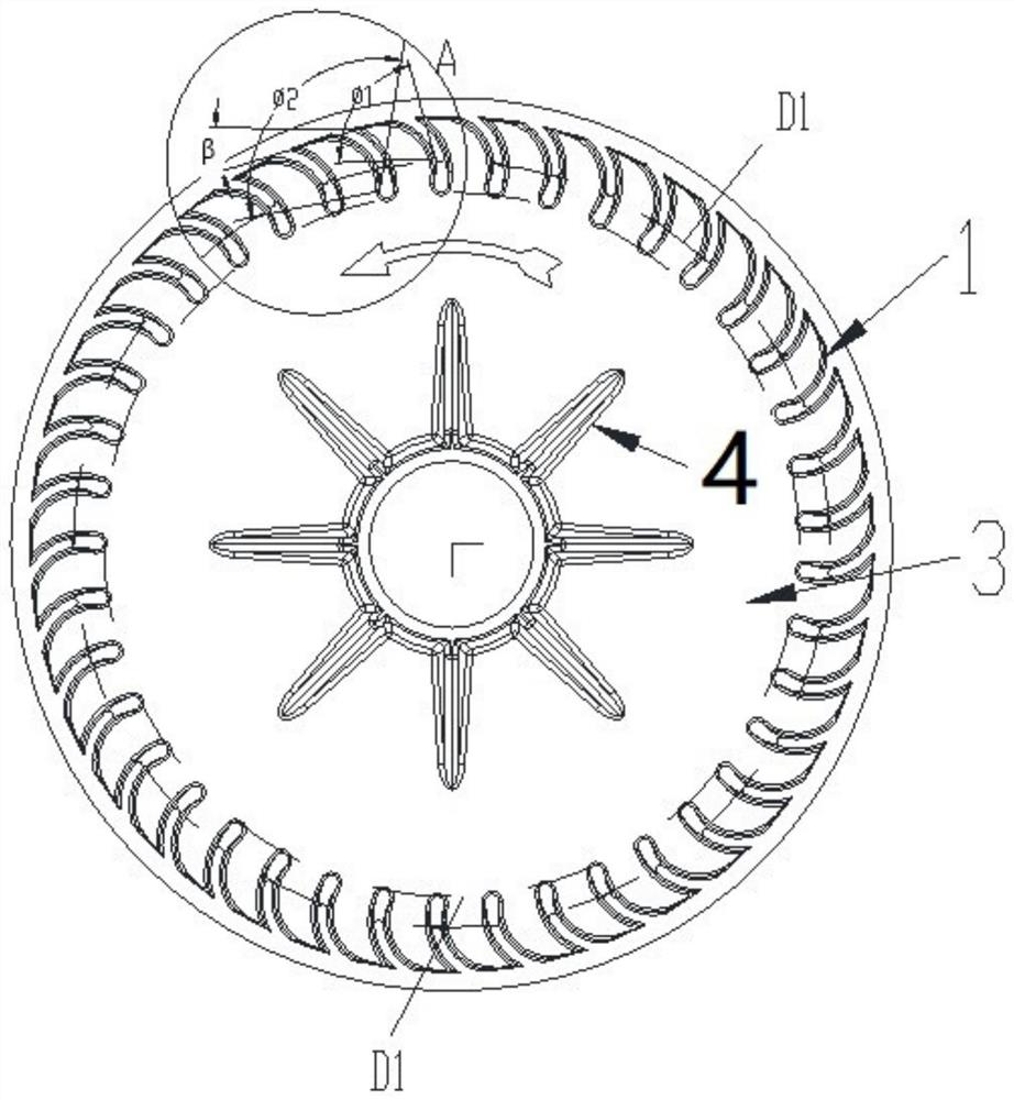 Centrifugal fan blade, fan and air conditioning system comprising fan