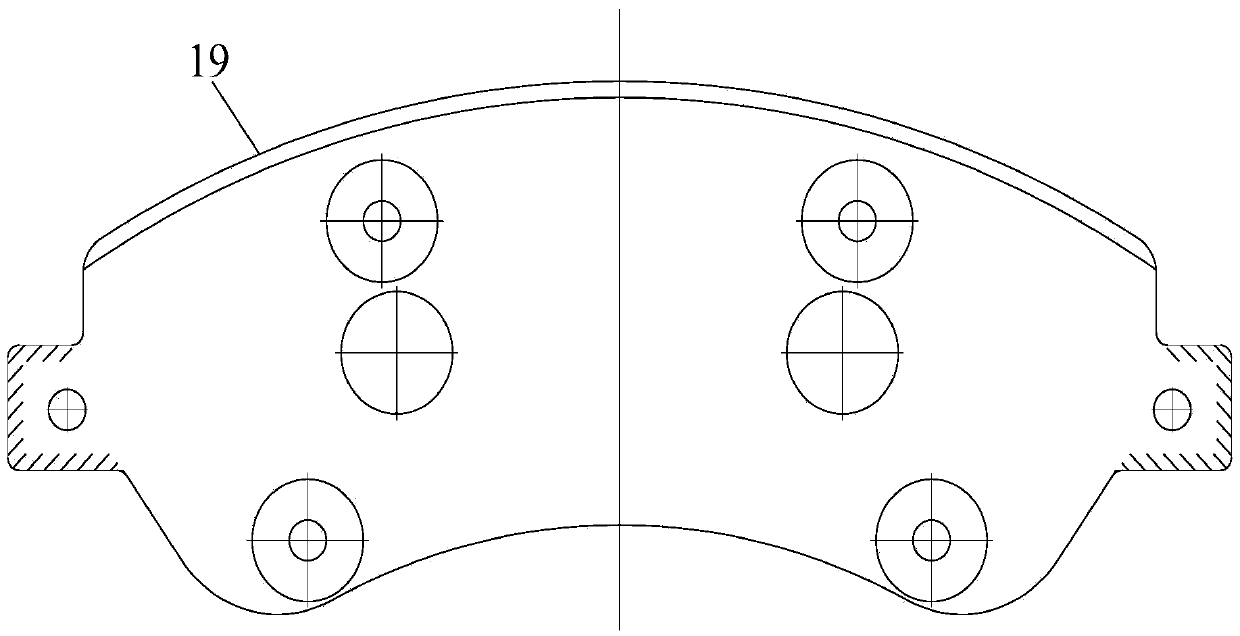 Steel back pressure hypotenuse fine blanking continuous die and steel back production method