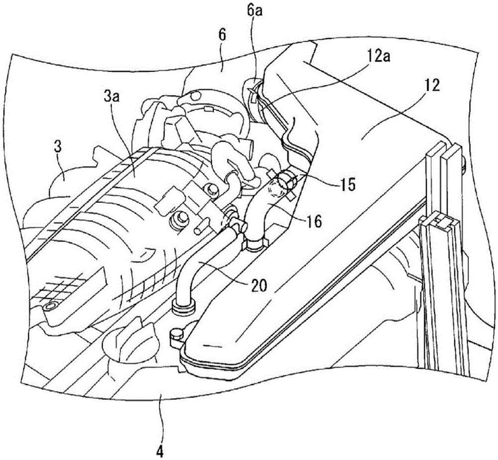 Blow-by gas treatment device for internal combustion engine