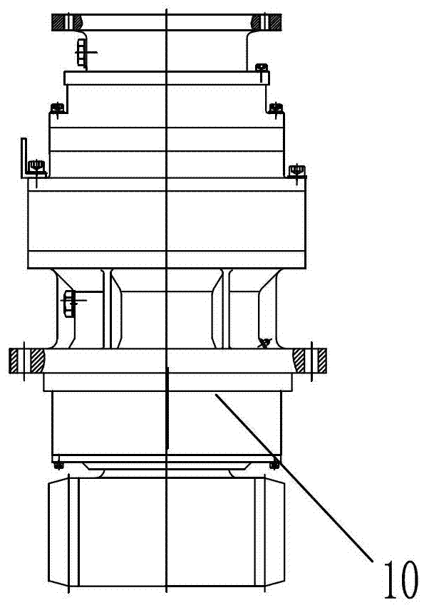 No-load test device for overturning of pitch-variable gearbox