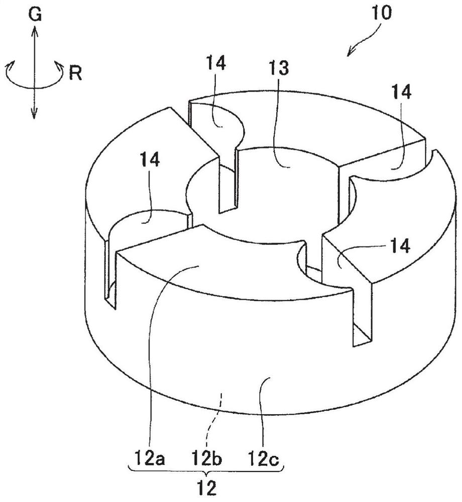 Blade member of impeller for paper conveying