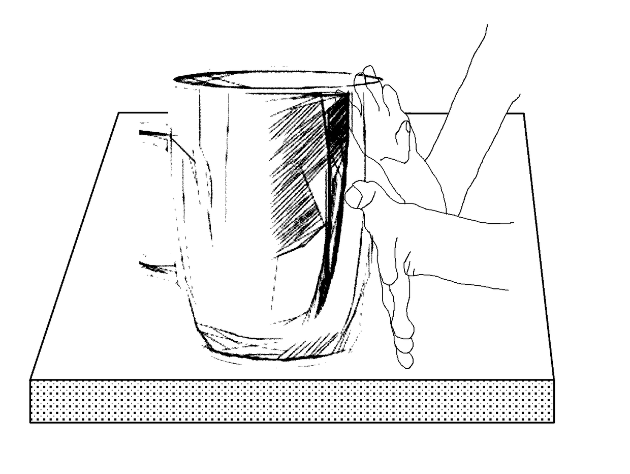 Three-dimensional computer-aided-design system user interface