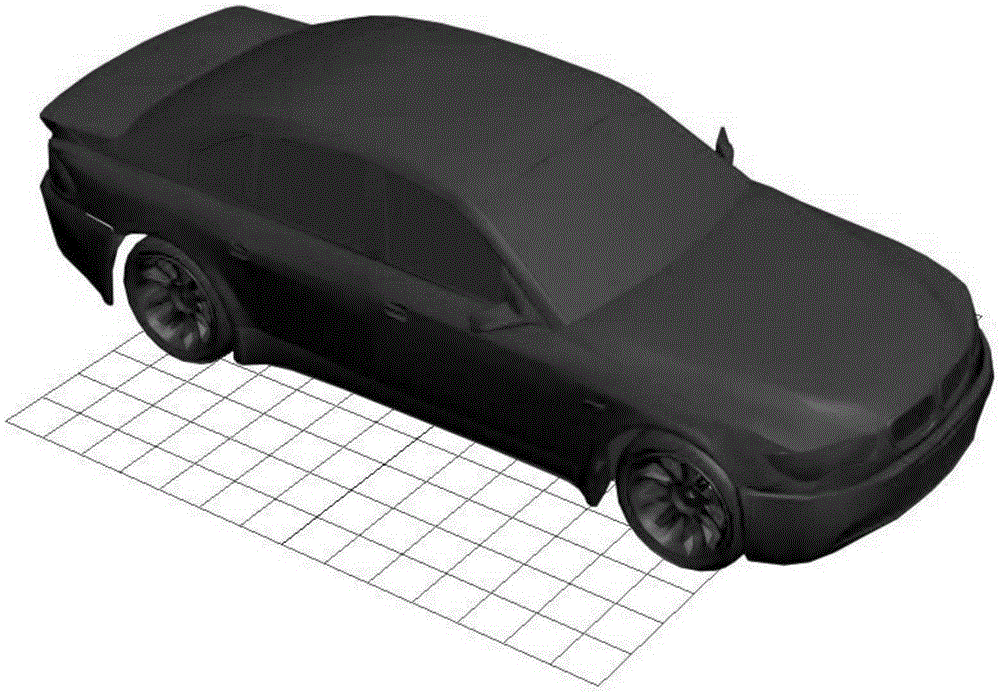 Car body aerodynamic modeling optimization method based on free deformation technology