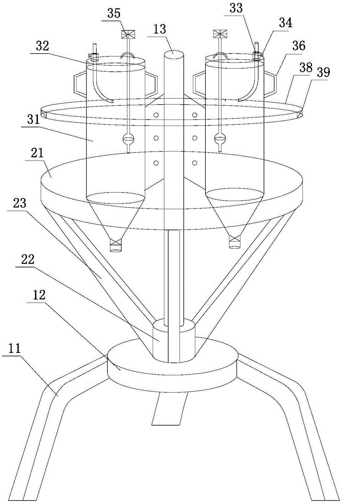 Collection device for paints and diluents