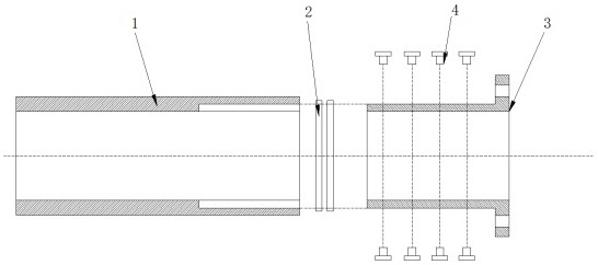 Fusion method of glass reinforced plastic pipe and steel flange