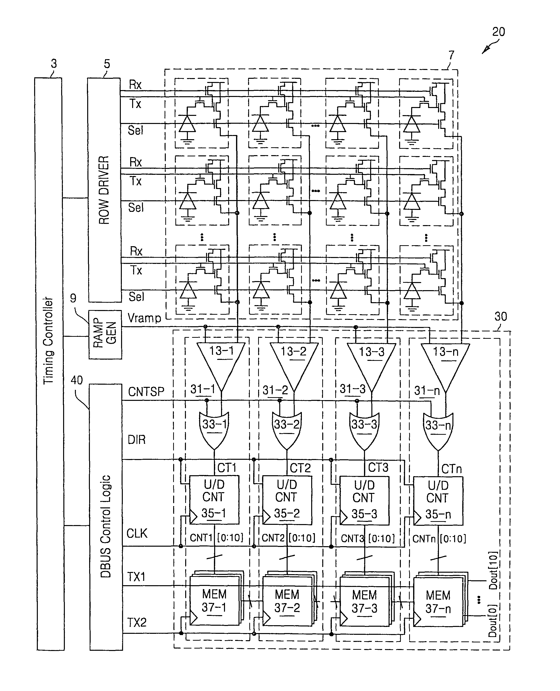 Method of operating ripple counter, image sensor having ripple counter, method of operating image sensor, and analog-to-digital converter of image sensor