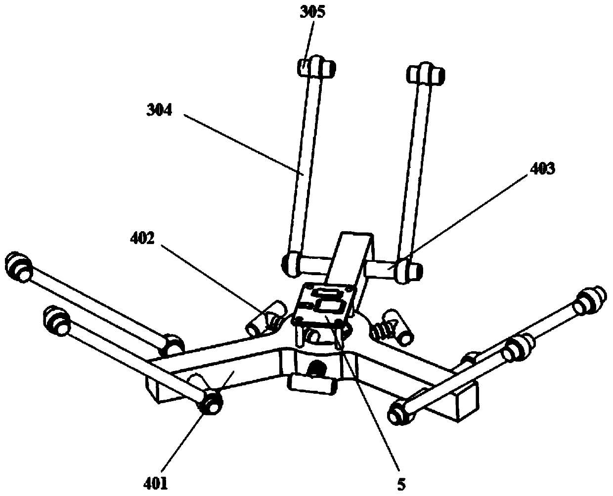 Device for adjusting perpendicularity of actuation rod of portable micrometer press-in instrument