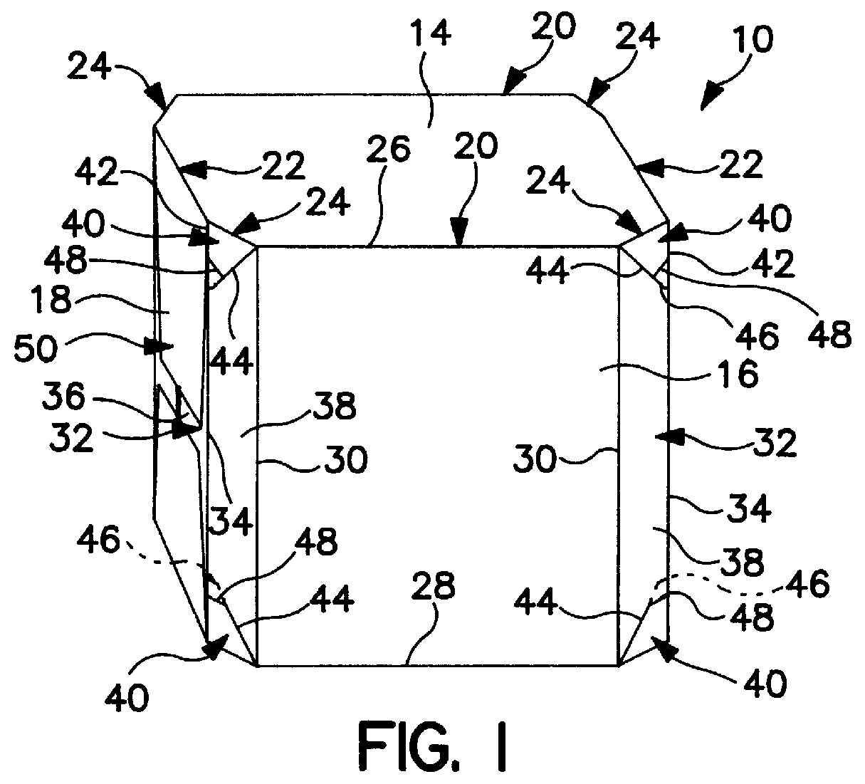 Paperboard carton and blank therefor