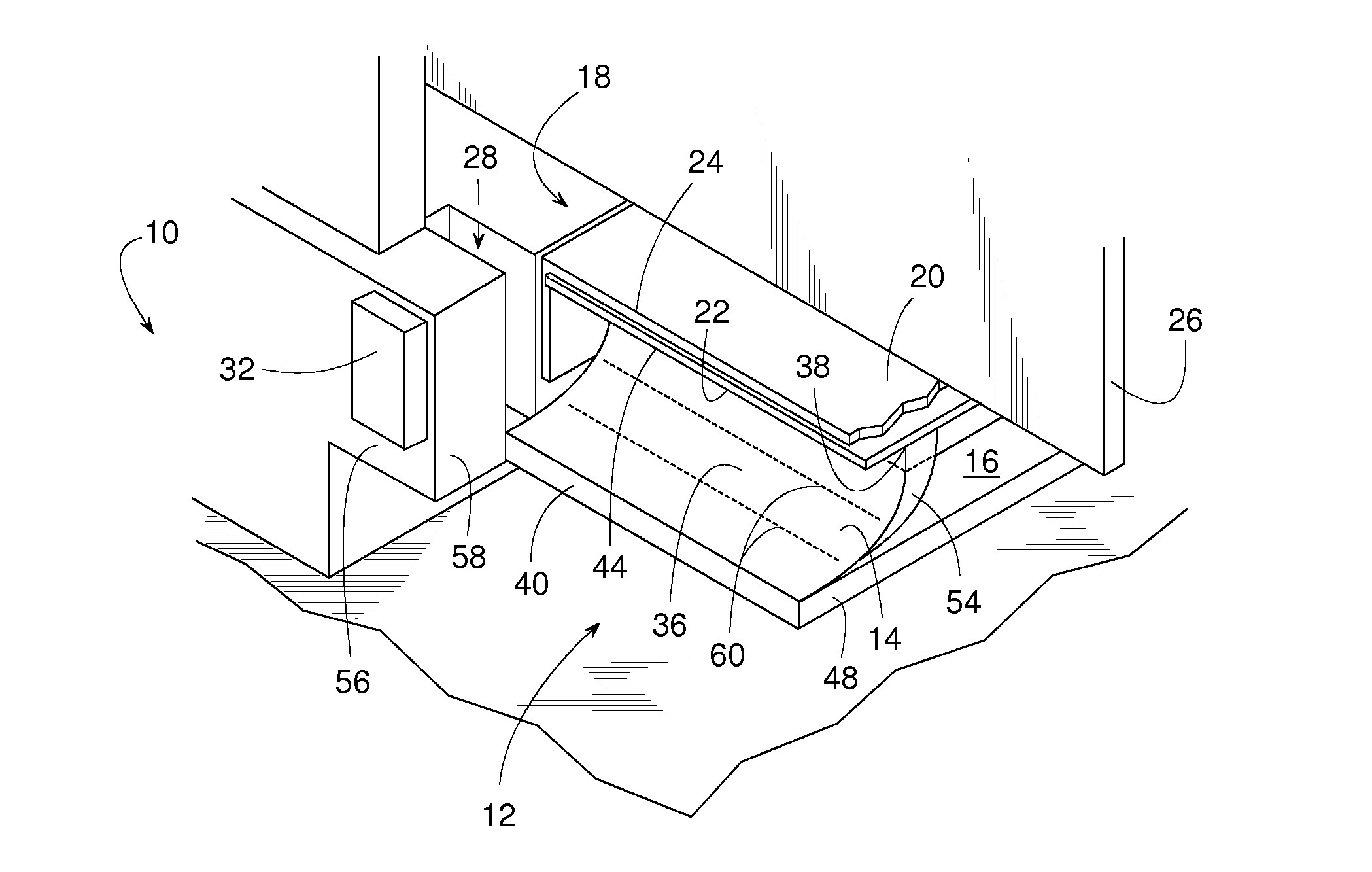 Weather shield for underneath a dock leveler with a translating lip