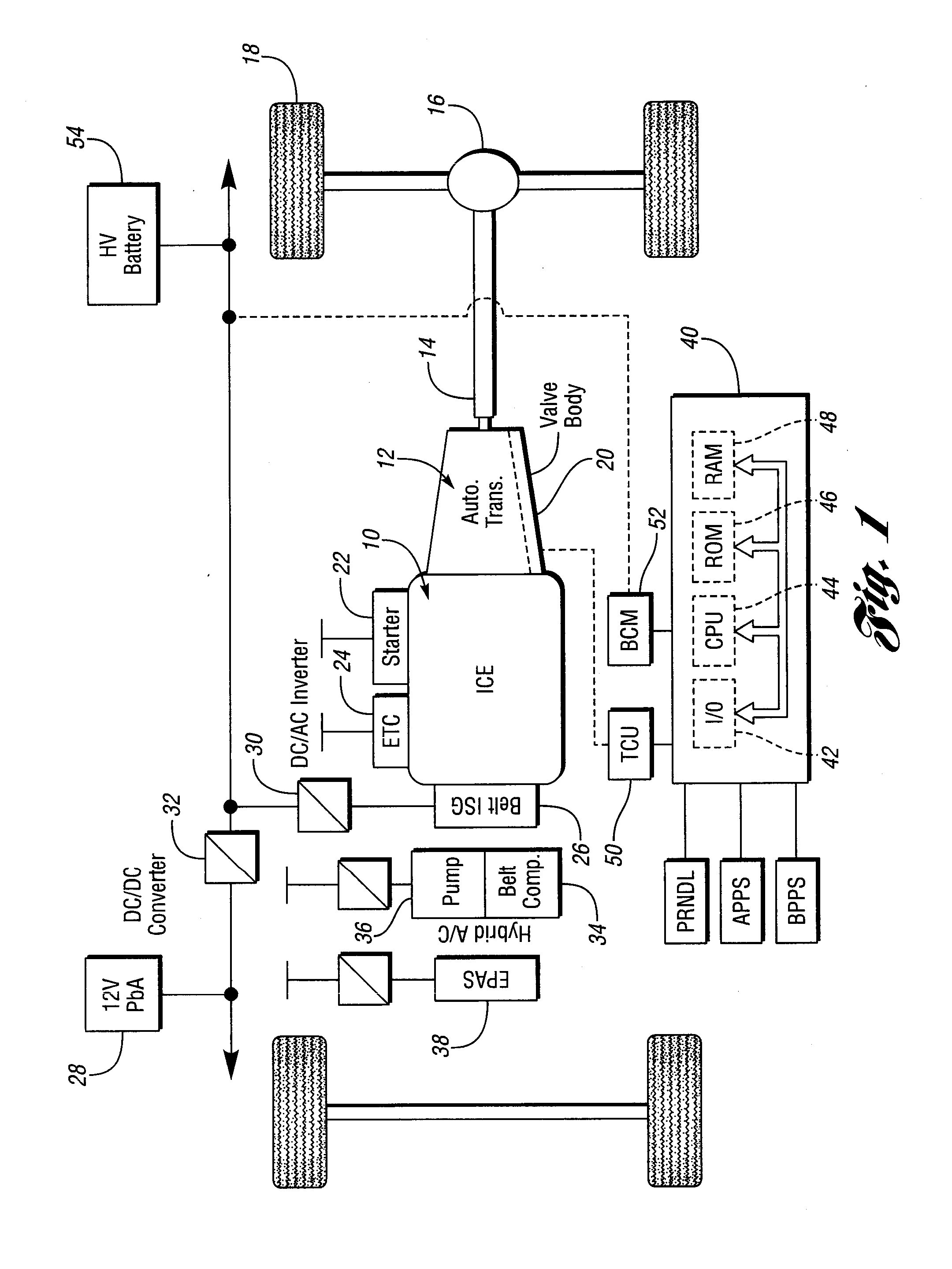 Method for Controlling a Micro-Hybrid Electric Vehicle with an Automatic Transmission