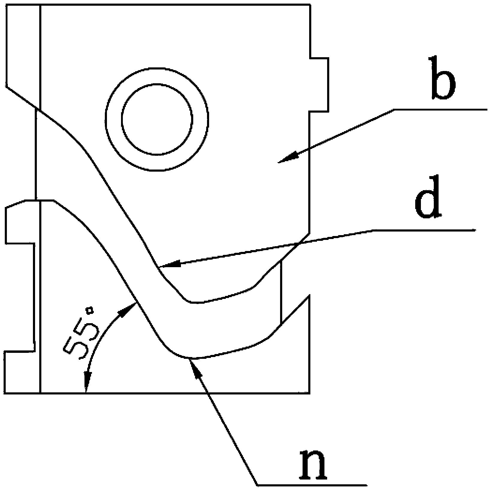 Triangle of high device number towel machine and design method