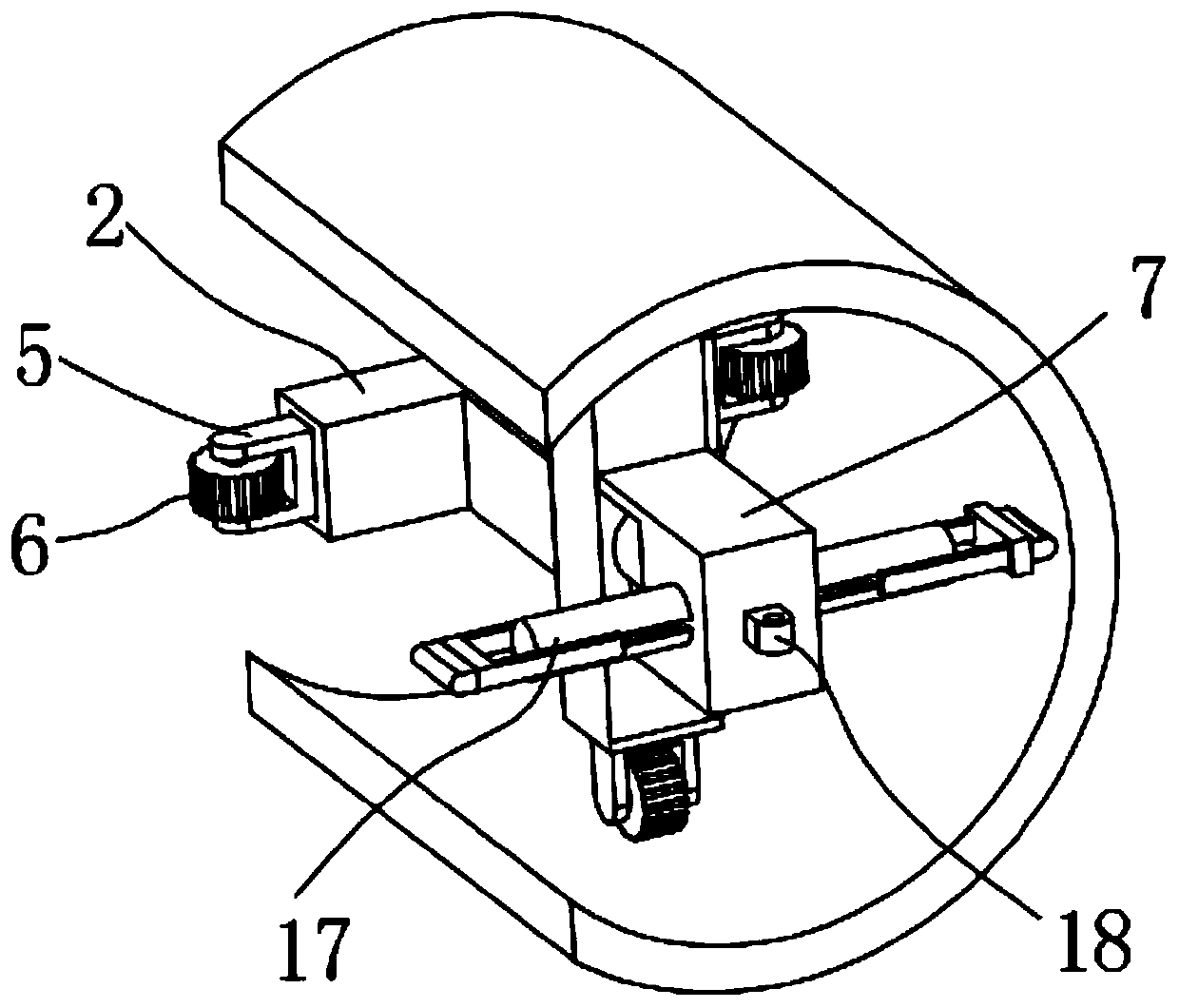 Device for detecting repair compressive strength of CIPP pipeline and detection method thereof