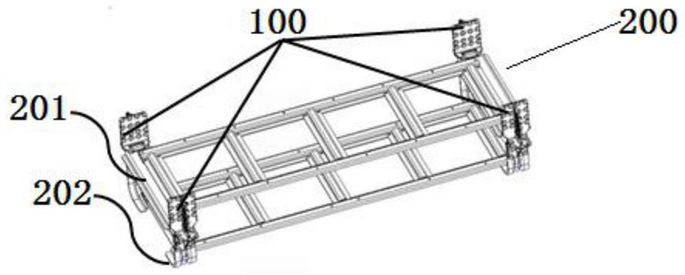 General structure of a vehicle battery frame