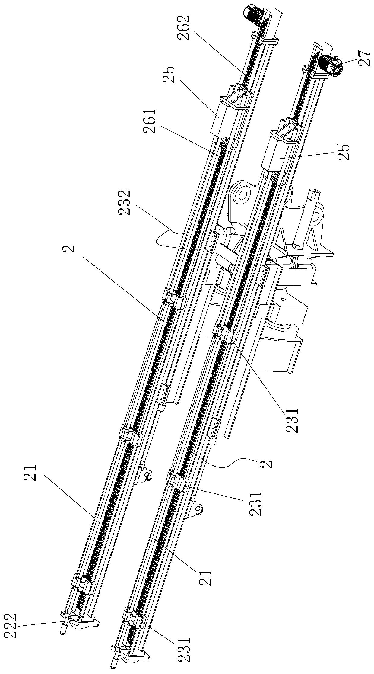 Double-pole multi-degree-of-freedom drilling rig